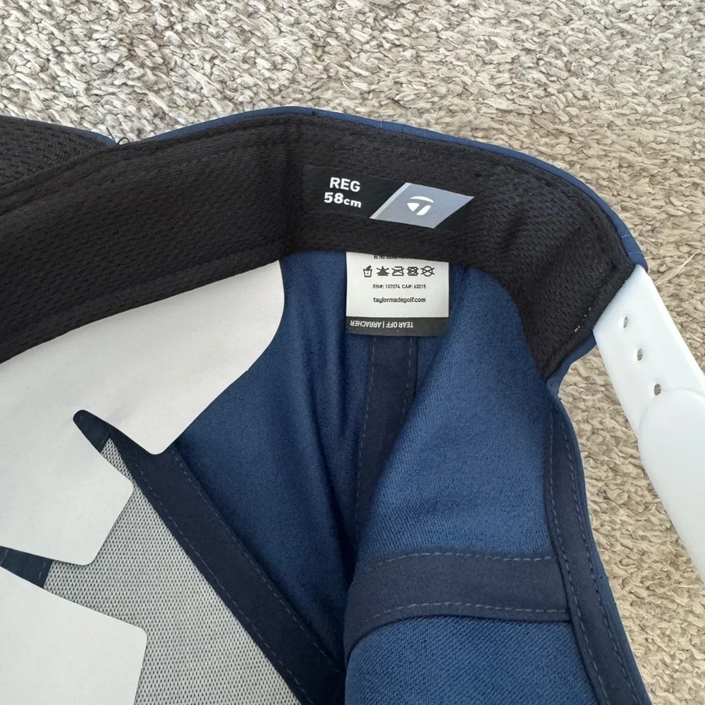 NWT TaylorMade Horizon Team Patch Golf Hat Navy Adjustable 58cm - Picture 5 of 6